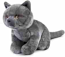 ブリティッシュショートヘア 青い猫のぬいぐるみ - リアルで生き生きとした 新品 Amazon.co.jp: ブリティッシュショートヘア 青い猫のぬいぐるみ